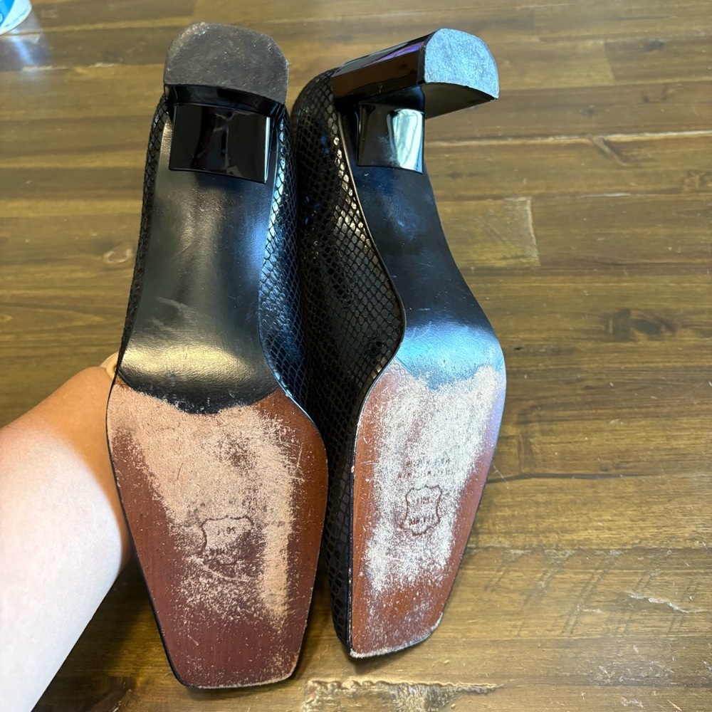 Stuart Weizman Count Black Diamond Square Toe Hee… - image 6